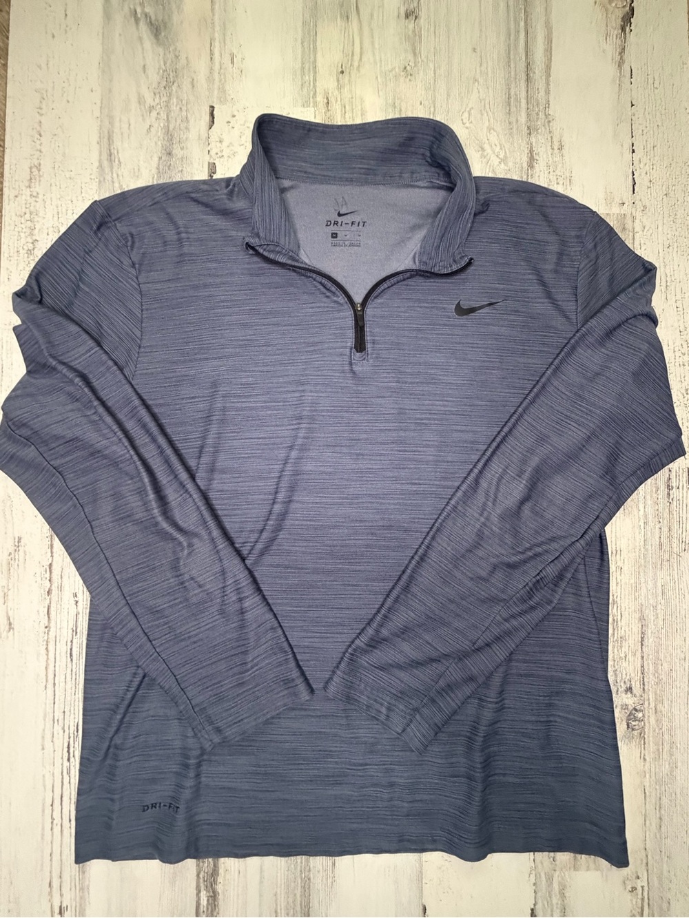 Nike Dri-FIT Men’s M Blue Gray 1/4 Zip Performance Pullover